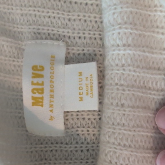 Maeve By Anthropologie Lambs Wool Sweater Vest Medium - Picture 2 of 9